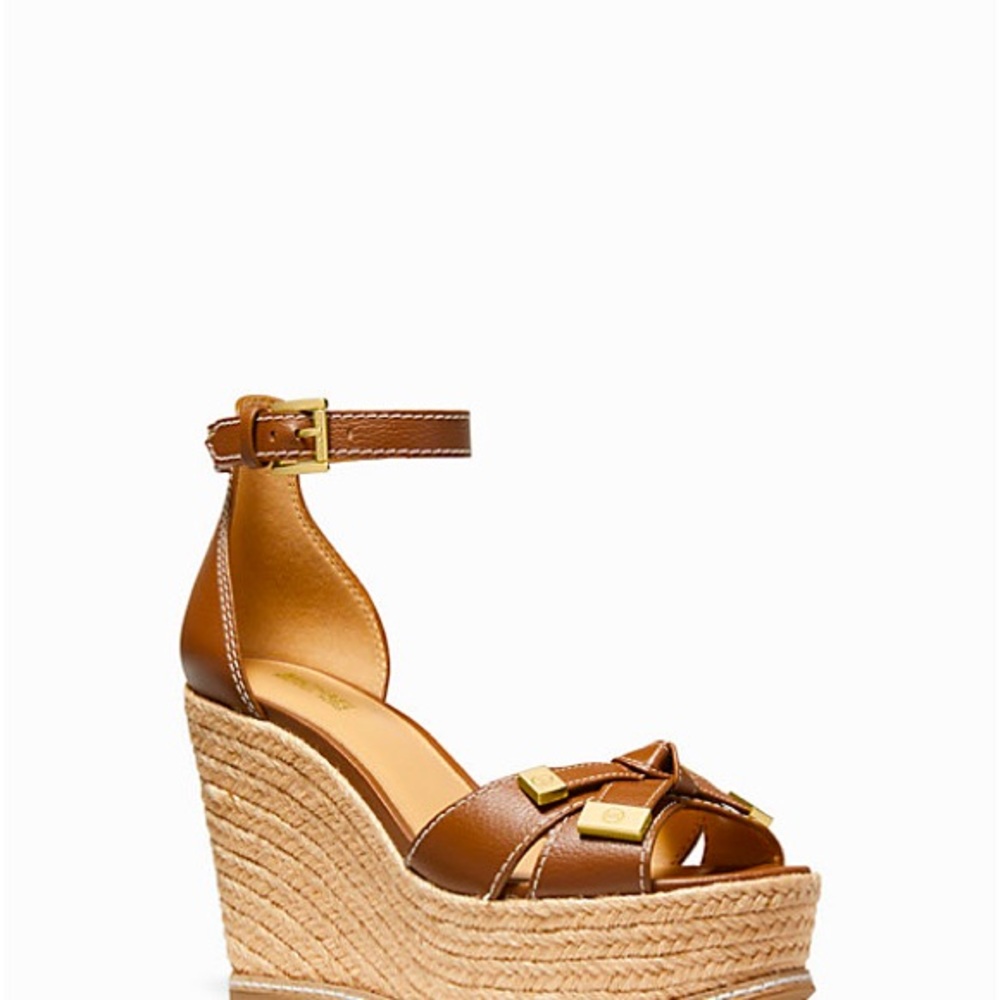 Micael Kors brown Wedge Sandals worn once. Size 11 - Picture 8 of 10